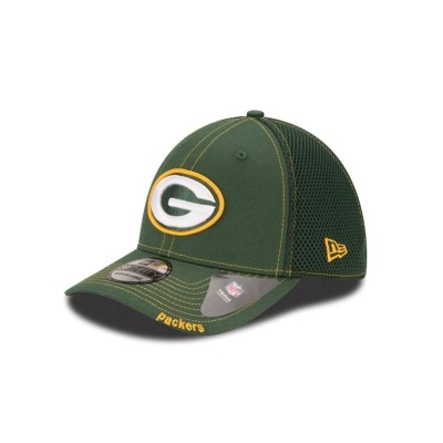 Green Green Bay Packers Hat - New Era NFL Neo 39THIRTY Stretch Fit Caps USA4238075